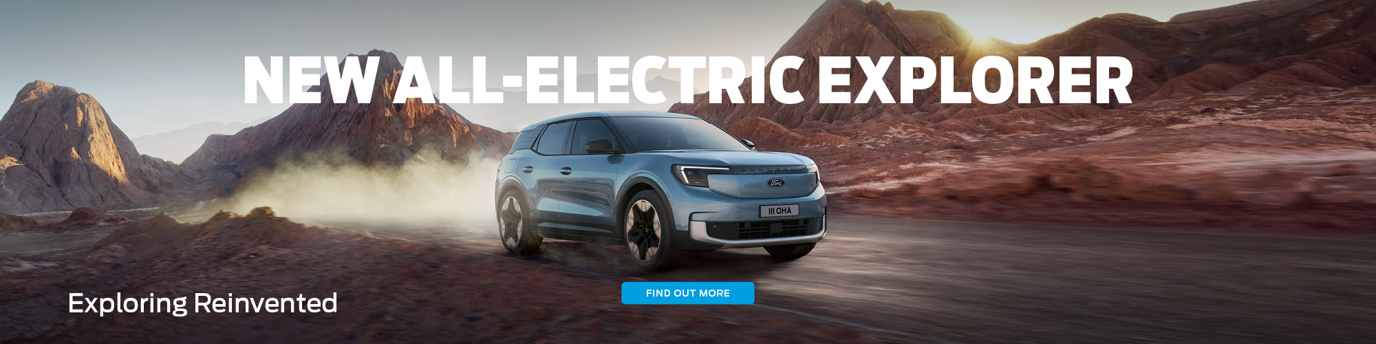 New All-Electric Ford Explorer Banner
